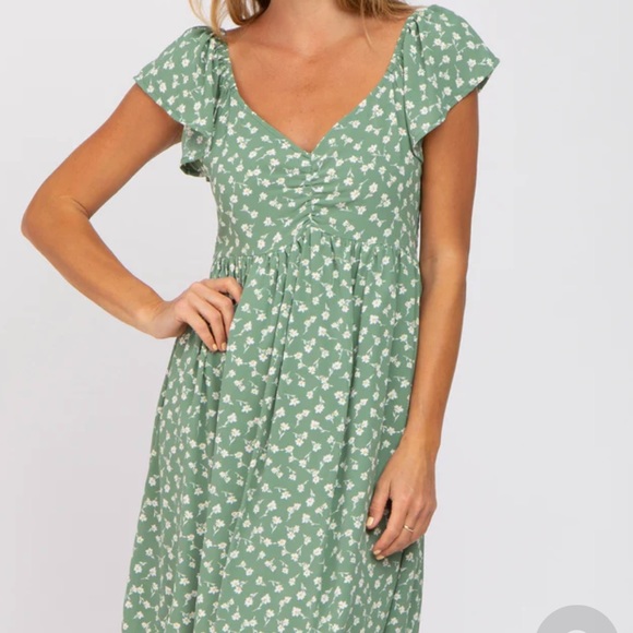 Maternity floral daisy summer dress - Picture 1 of 5